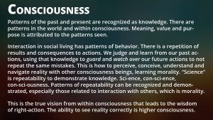Consciousness and Truth