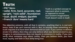 Consciousness and Truth