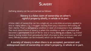 Slavery-41,-Slavery-Defined